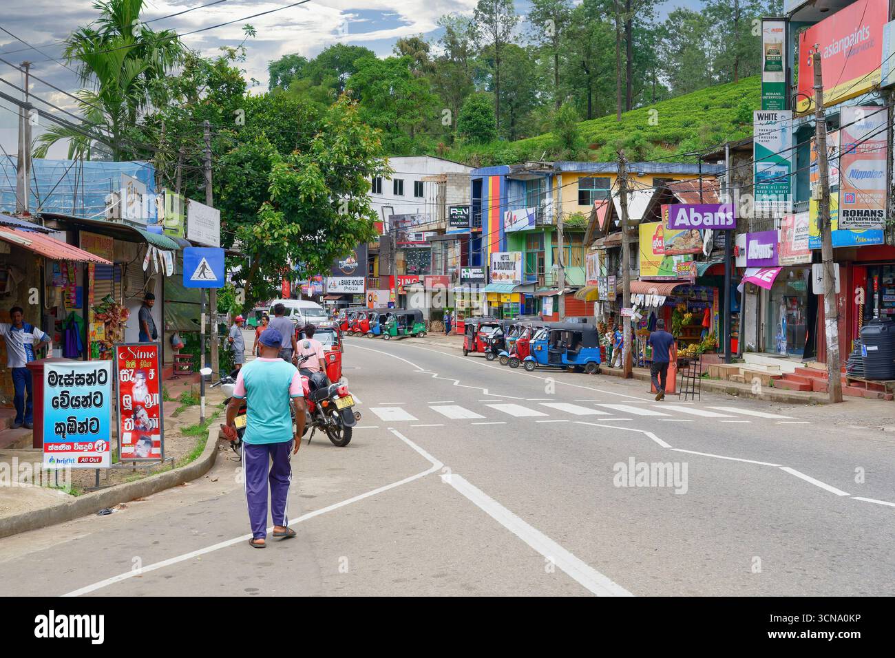 Straßenfotografie in Pussellawa, Sri Lanka Stockfoto