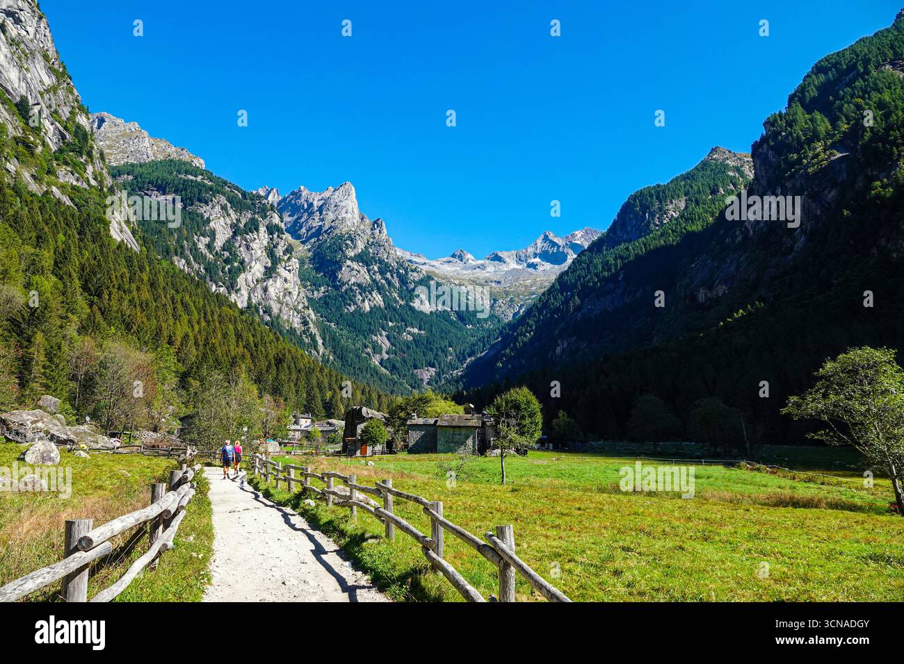 Nationalpark Val di Mello, Val Masino, Lombady, Italien, italienische Alpen Stockfoto