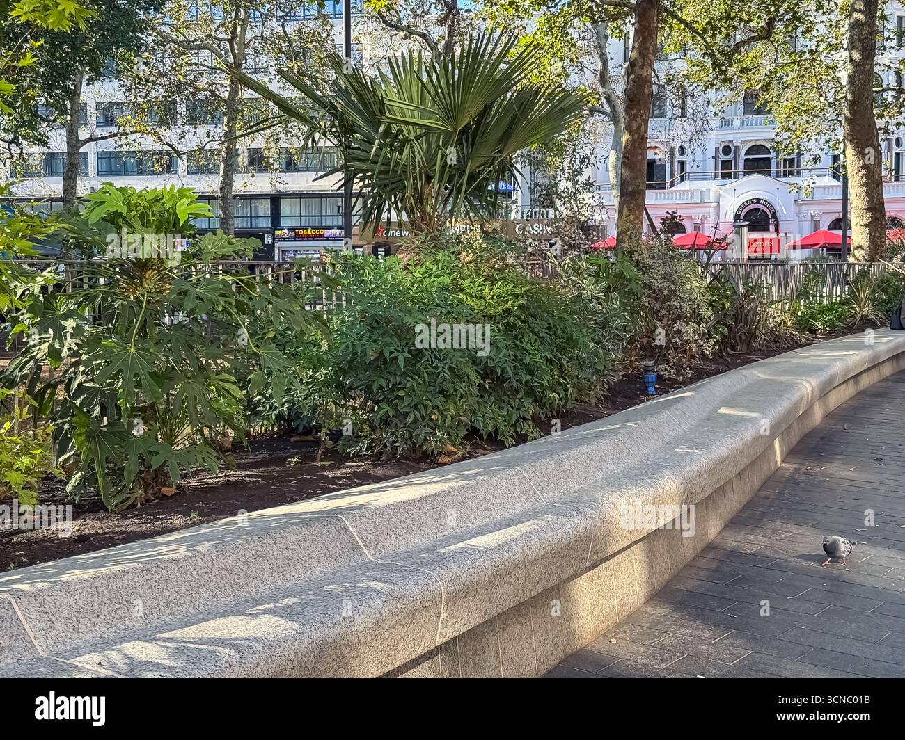 Leicester Square Gardens, London - Smartphone-aufgenommenes Stockfoto