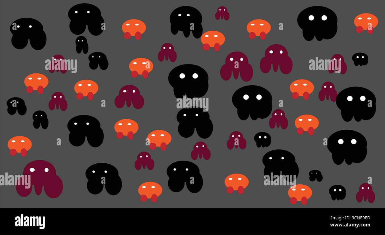 Niedliche Geisterfigur mit fröhlichem Gesicht – lustige Halloween-Clipart Stock Vektor