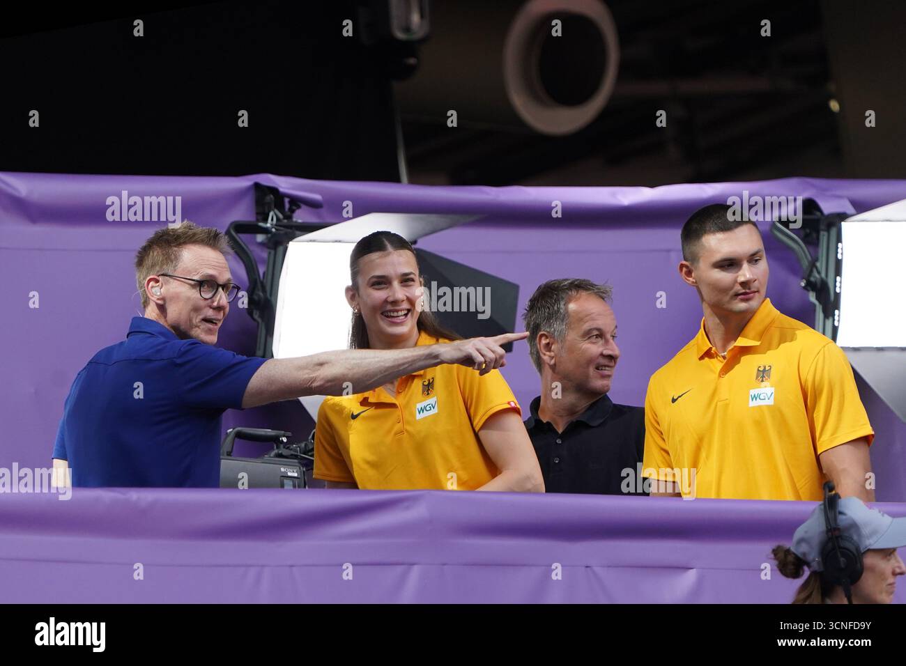 WM 2025 Tokio, Leichtathletik, Leichtathletik, Leichtathletik, Leichtathletik, Leichtathletik, Leichtathletik, Leichtathletik, Leichtathletik Leichtathletik WM 2025 Tokio, Leichtathletik WM 2025 Tokio 13.09-21.09.2025, Tokio Japan ARD TV Frank Busemann FotoCopyright Gladys Chai von der Laage Stockfoto