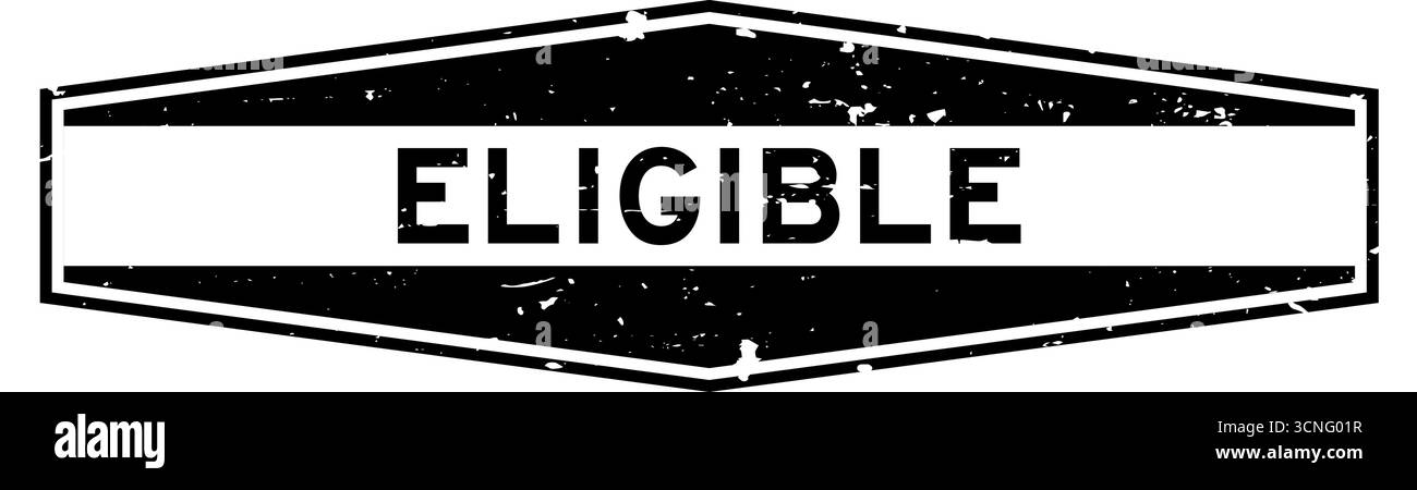 Grunge schwarzer gültiger sechseckiger Gummisiegelstempel auf weißem Hintergrund Stock Vektor