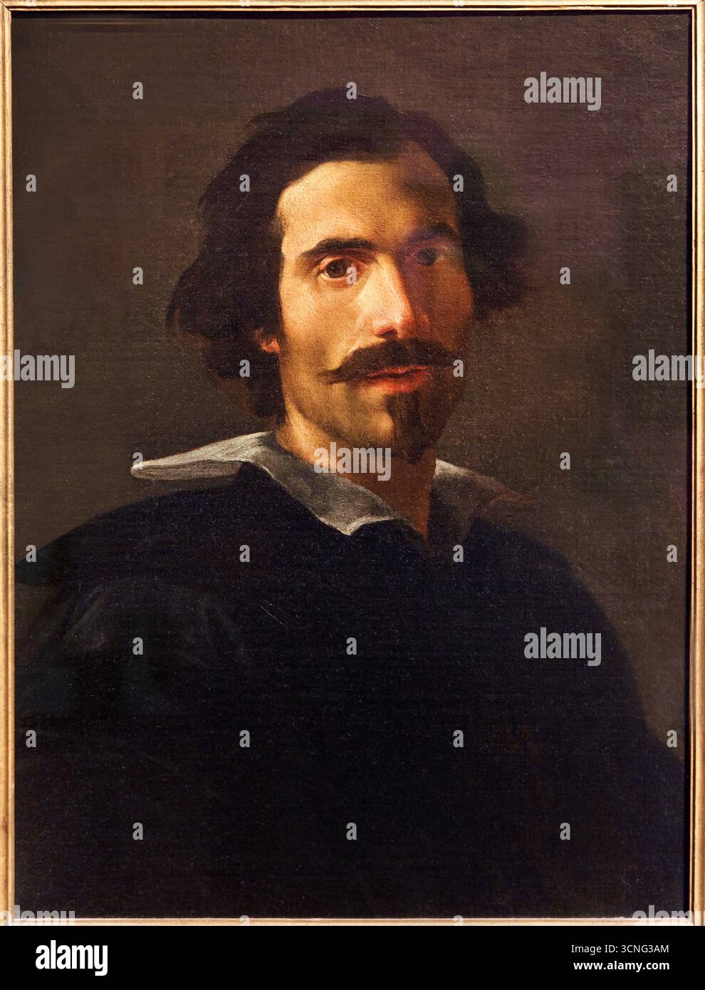 GIAN LORENZO BERNINI, Selbstporträt, 1630, Öl auf Leinwand, Uffizien Galerie, Galeria degli Uffizien, Florenz, Florenz, Toskana, Italien Stockfoto