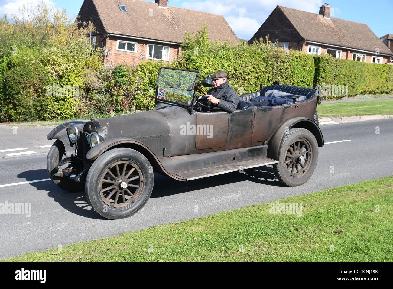 Kop Hill Aufstieg 2025. Klassische Motorsportveranstaltung in Princes Risborough, Buckinghamshire, Großbritannien Stockfoto