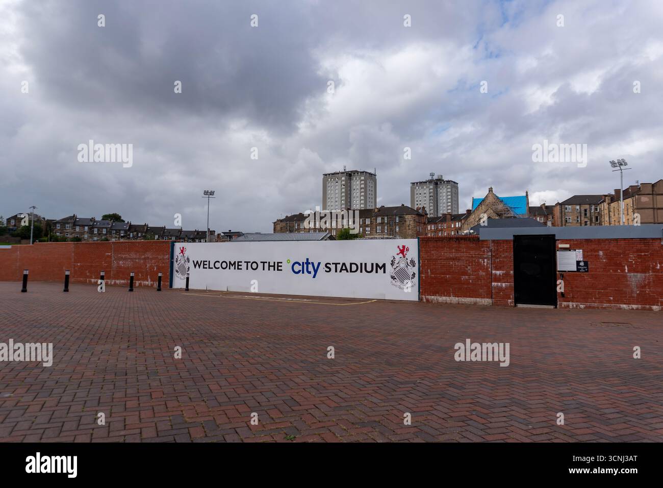 Lesser Hampden (auch bekannt als City Stadium) ist das Heimstadion des Queens Park FC in Glasgow, Schottland Stockfoto