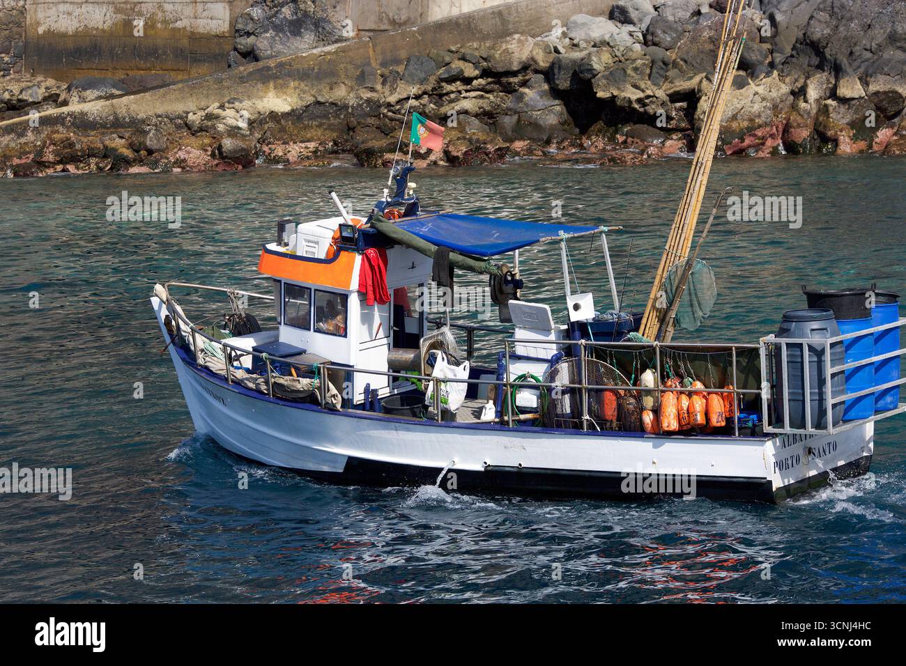 Riviera Brava Harbour, Madeira Island, Portugal, Nordatlantik Stockfoto
