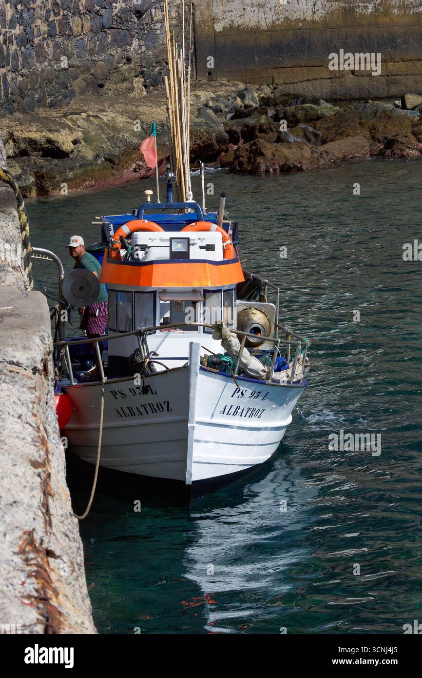 Riviera Brava Harbour, Madeira Island, Portugal, Nordatlantik Stockfoto
