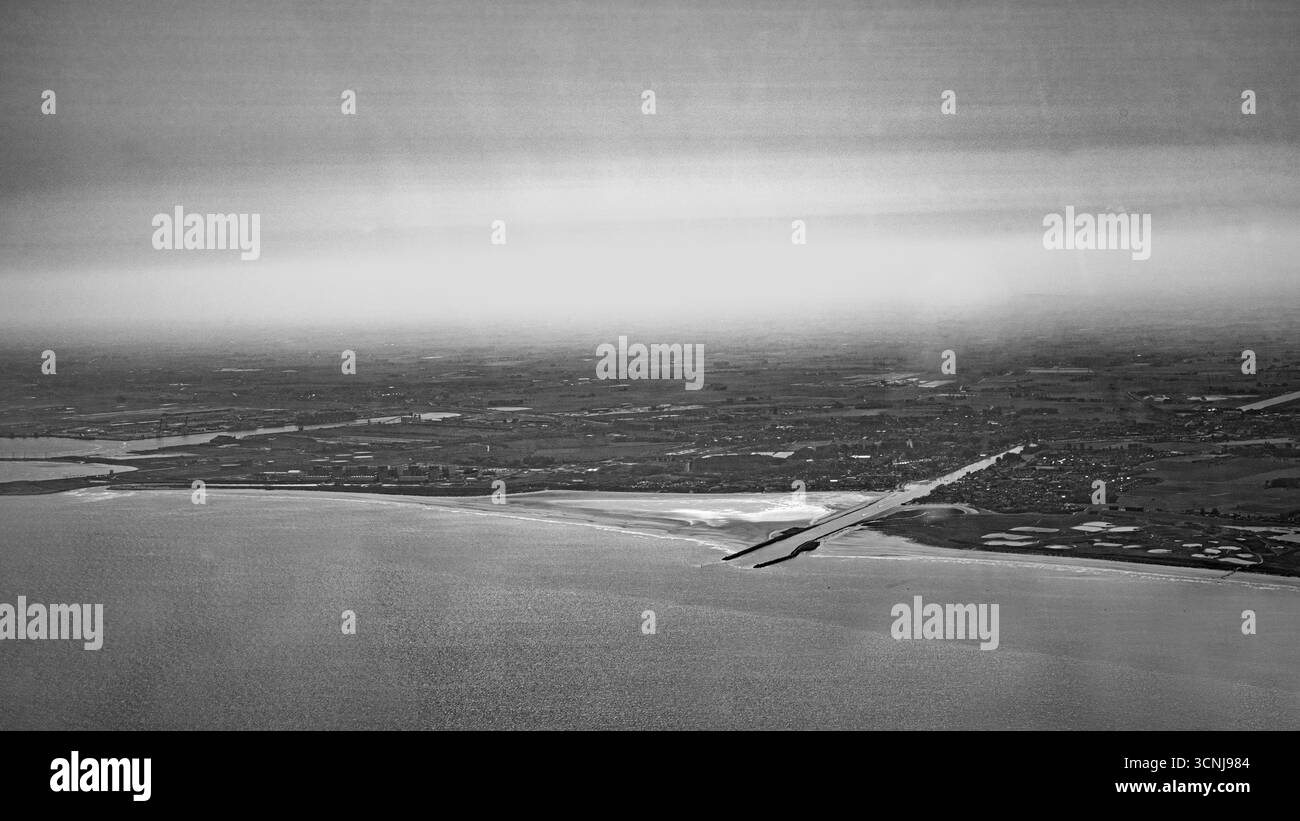 Somme-Bucht im Norden frankreichs Nordsee, baie de somme dans le nord de la france Stockfoto