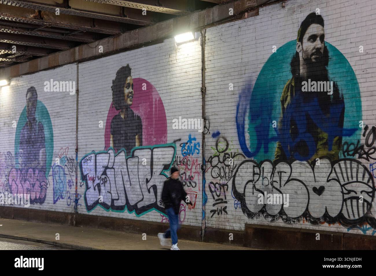 Street Art in der Midland Street, Glasgow Stockfoto