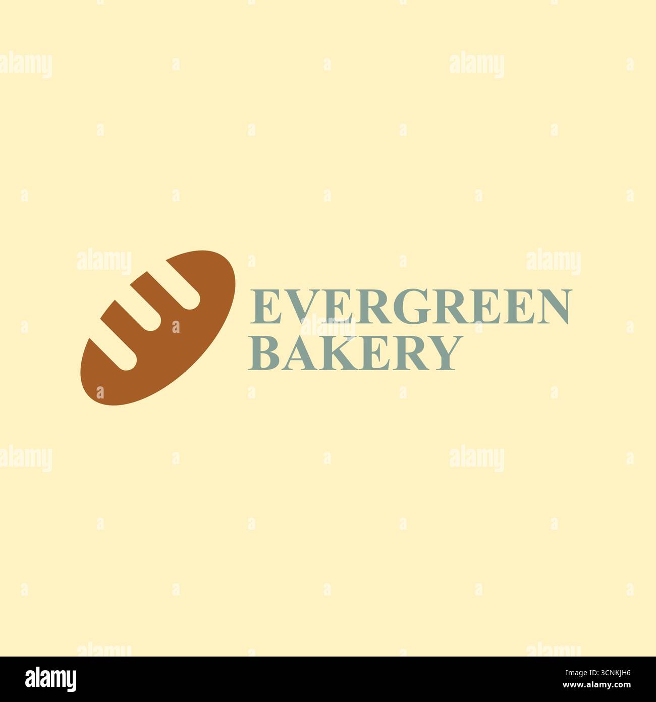 Handwerkliches Bäckerei-Logo-Design für Markenidentität und Verpackung Stock Vektor