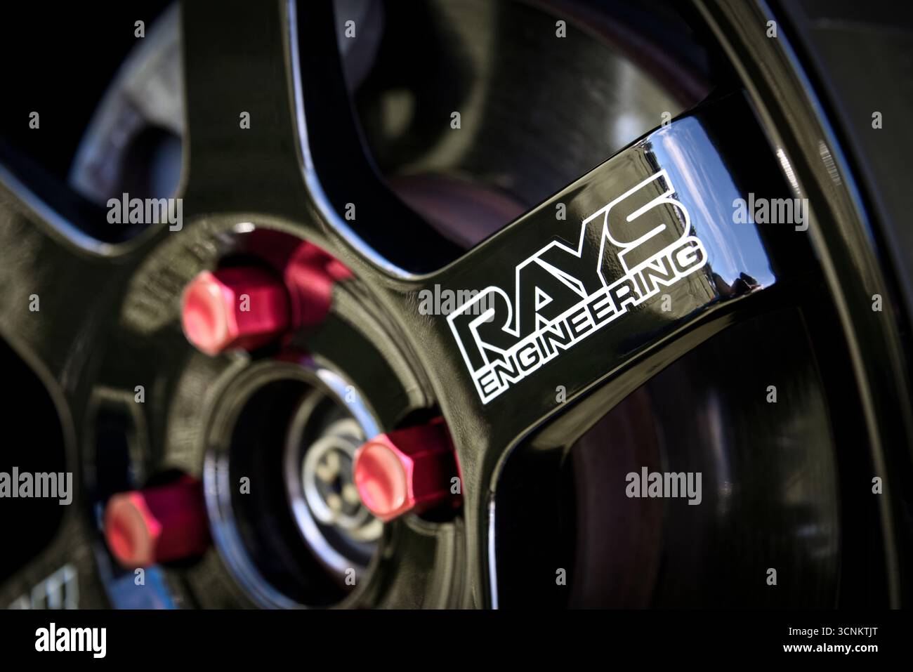 Rays Engineering-Rad auf einer Autoausstellung Stockfoto