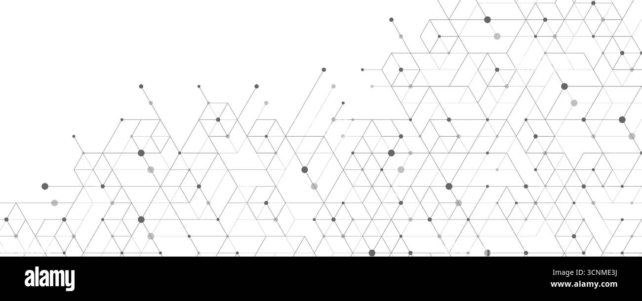 Abstraktes Konzept für digitale Blockchain-Cube-Blöcke. 3D Big Data Cubes Quantencomputertechnologie Idee. Design von Datenkernwürfeln mit künstlicher Intelligenz Stock Vektor