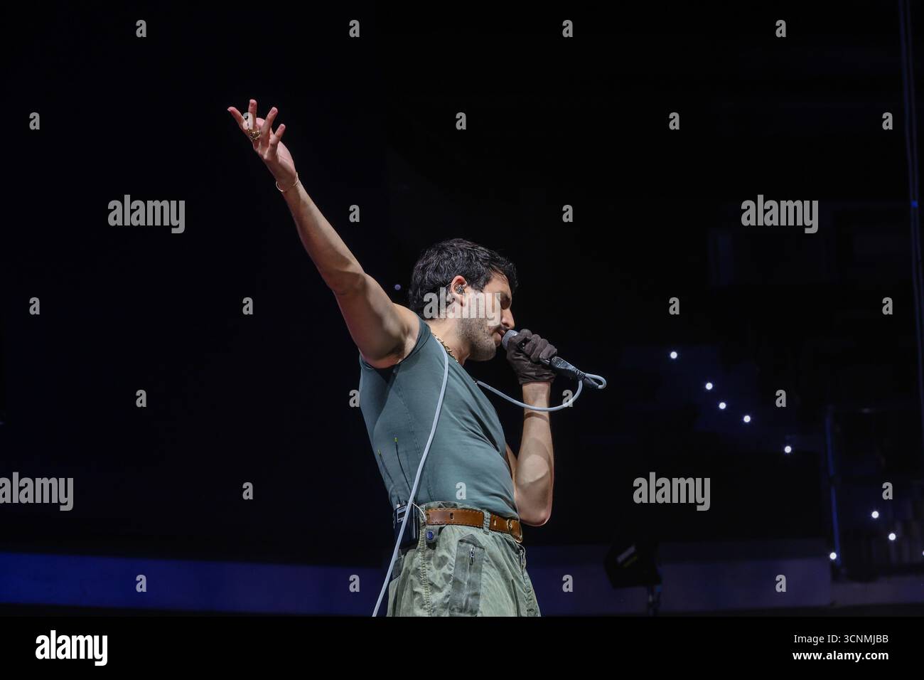 Sebastián Yatra in der Roig Arena Stockfoto