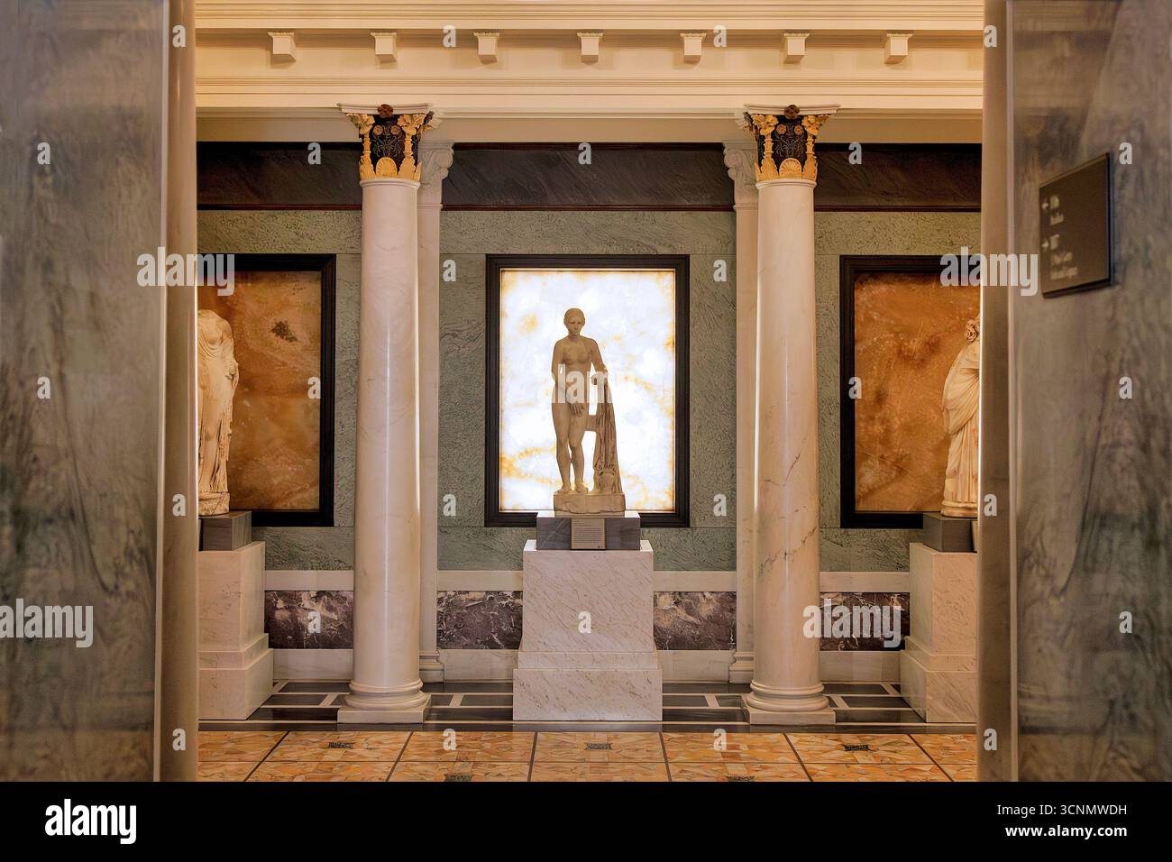 Statuette der Venus in der Getty Villa in Malibu, Kalifornien Stockfoto