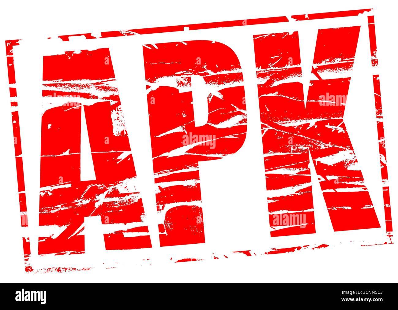 Digitales Composite. Roter Gummistempel APK. Die APK (algemene perioeke Keuring) ist der in den Niederlanden verwendete periodische Test zur Kontrolle von Th Stockfoto