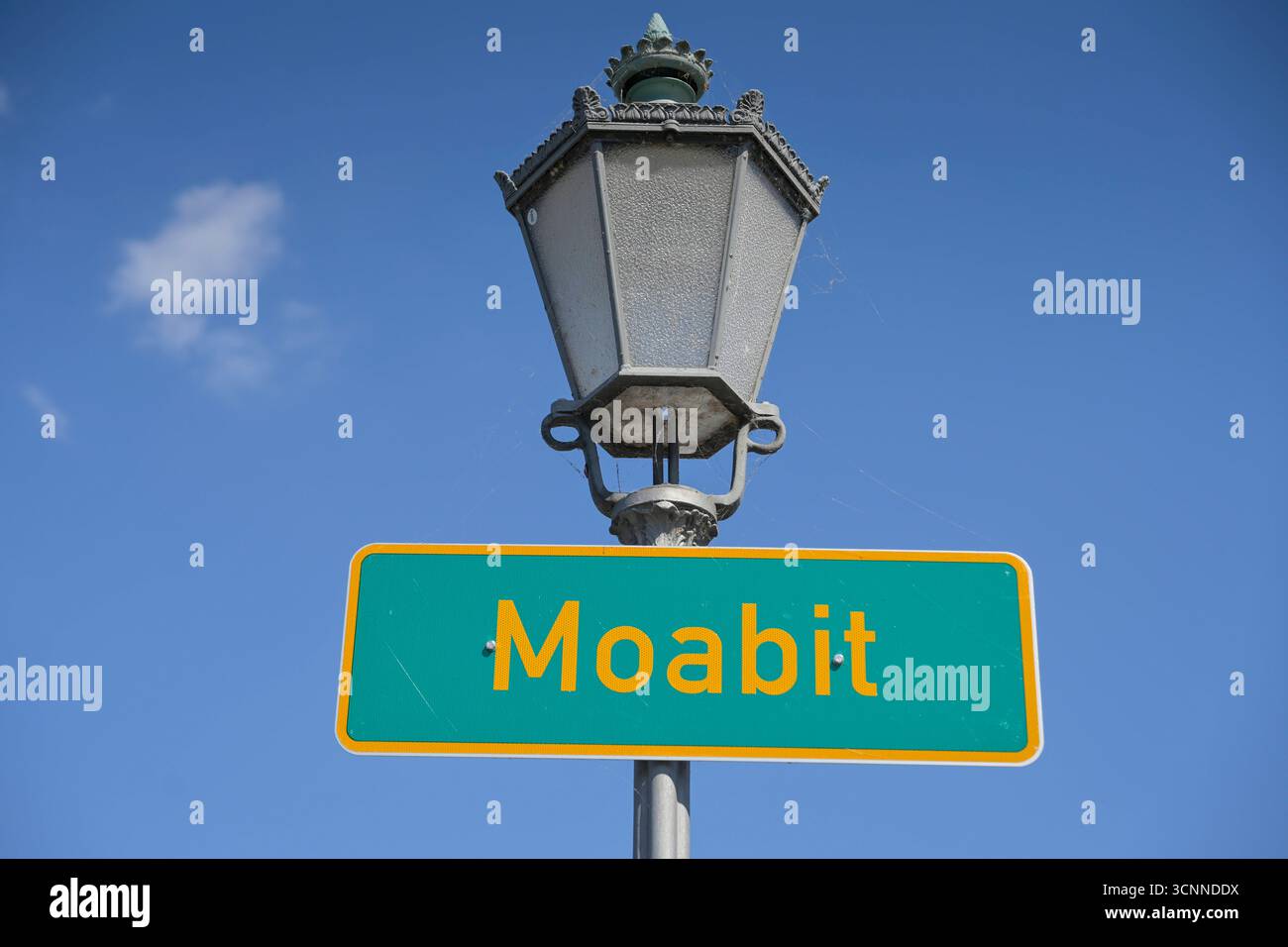 Schild, Ortsteil Moabit, Mitte, Berlin, Deutschland *** Schild, Moabit District, Mitte, Berlin, Deutschland Stockfoto