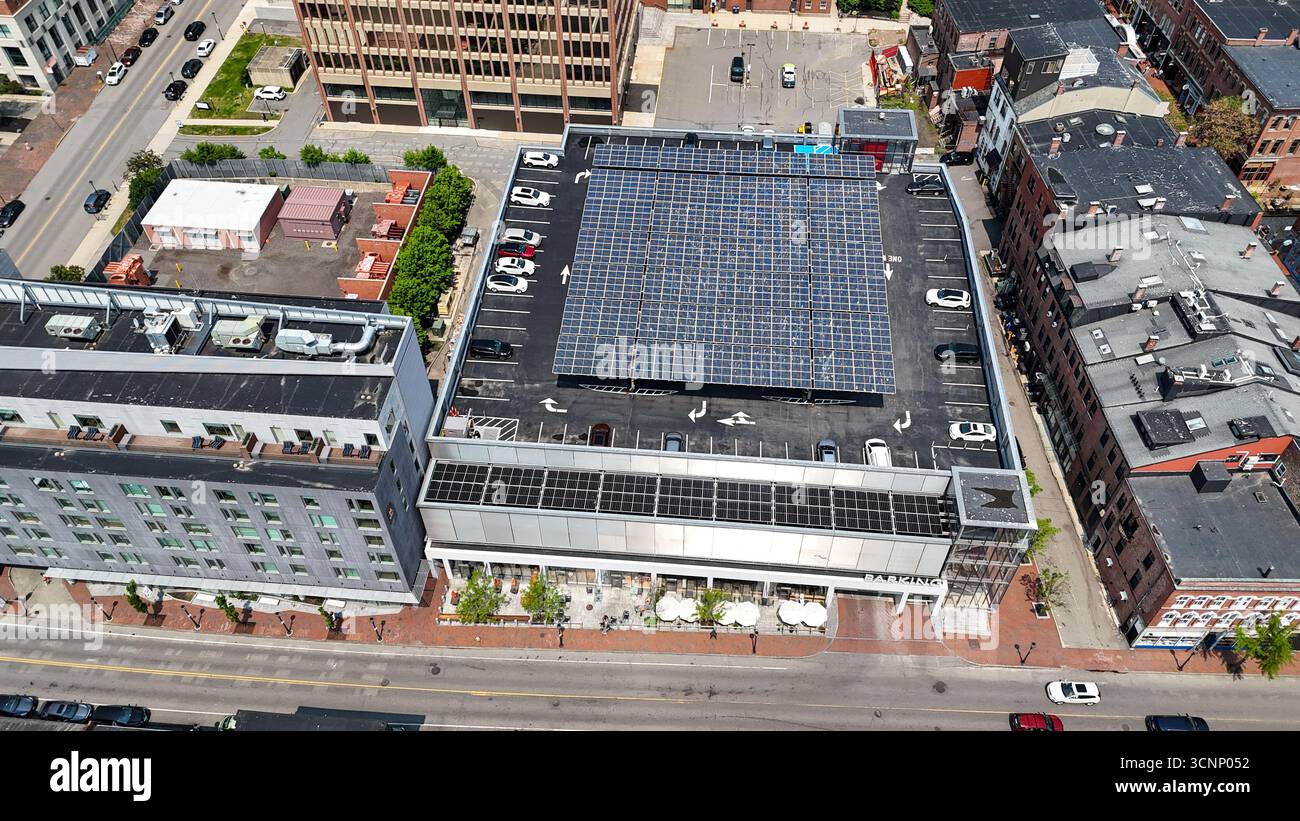 Old Port Square Garage, Parkhaus, Parkplatz, Portland, Maine, USA Stockfoto