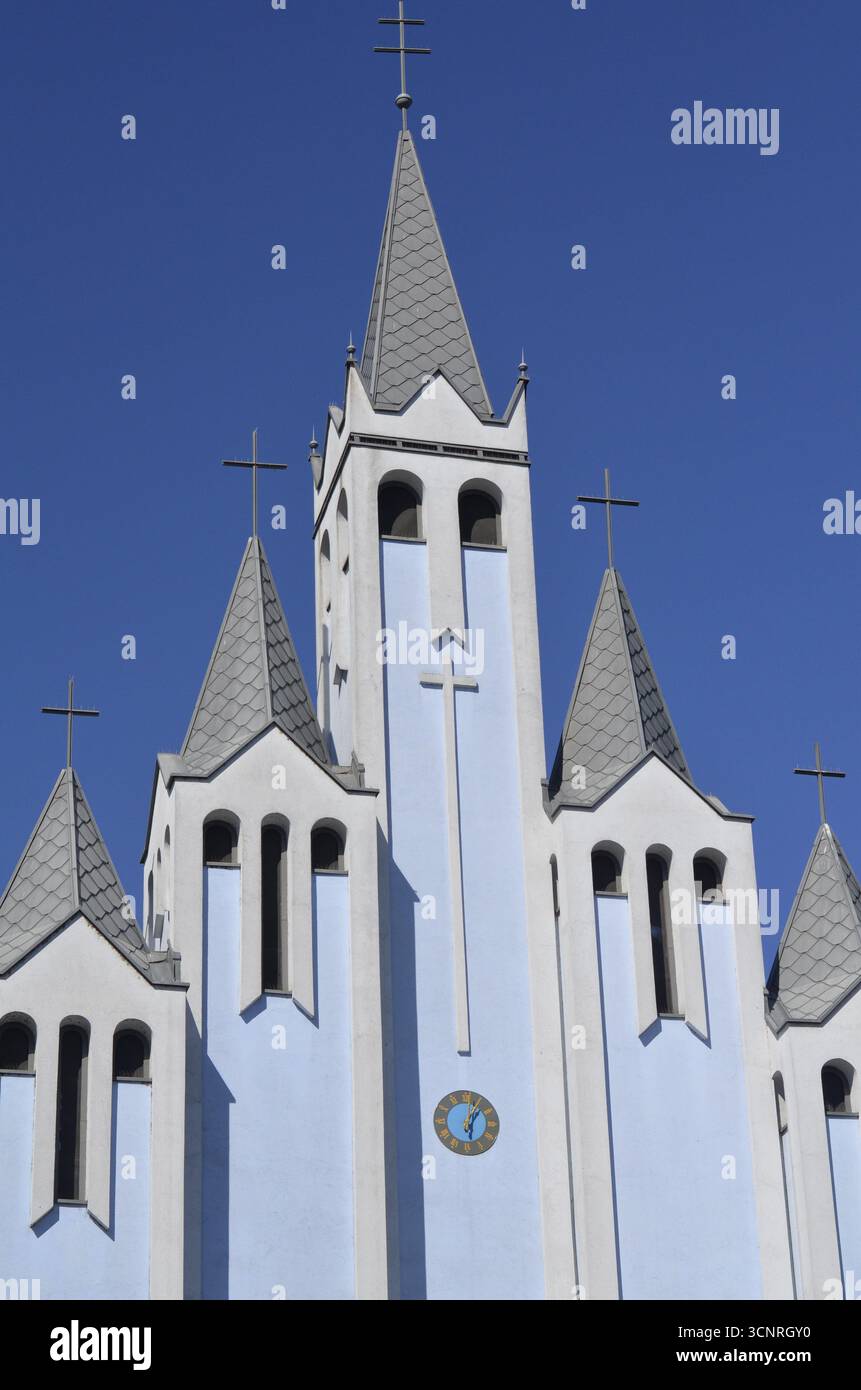 Heilig-Geist-Kirche von Heviz, Blaue Kirche, Ungarn Stockfoto