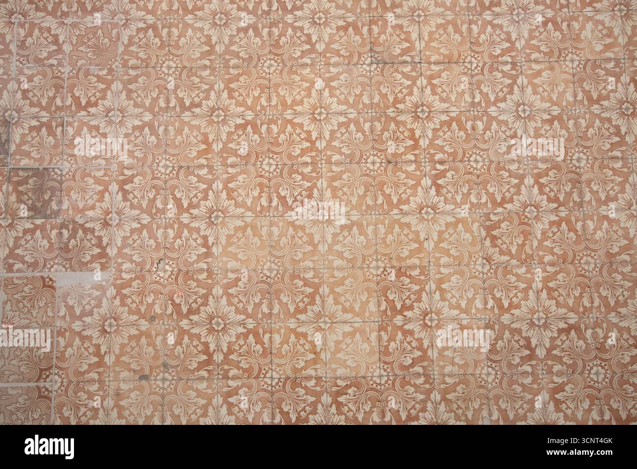Detail des gekachelten Gebäudes in Lissabon, Portugal. Stockfoto