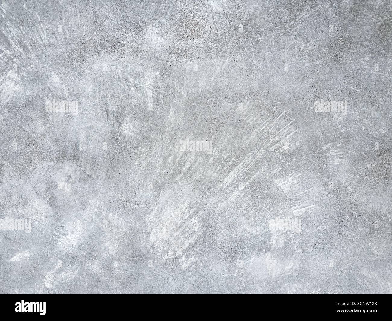 Glatter Zementboden strukturierter Hintergrund. Graue Betonoberfläche. Draufsicht. Stockfoto