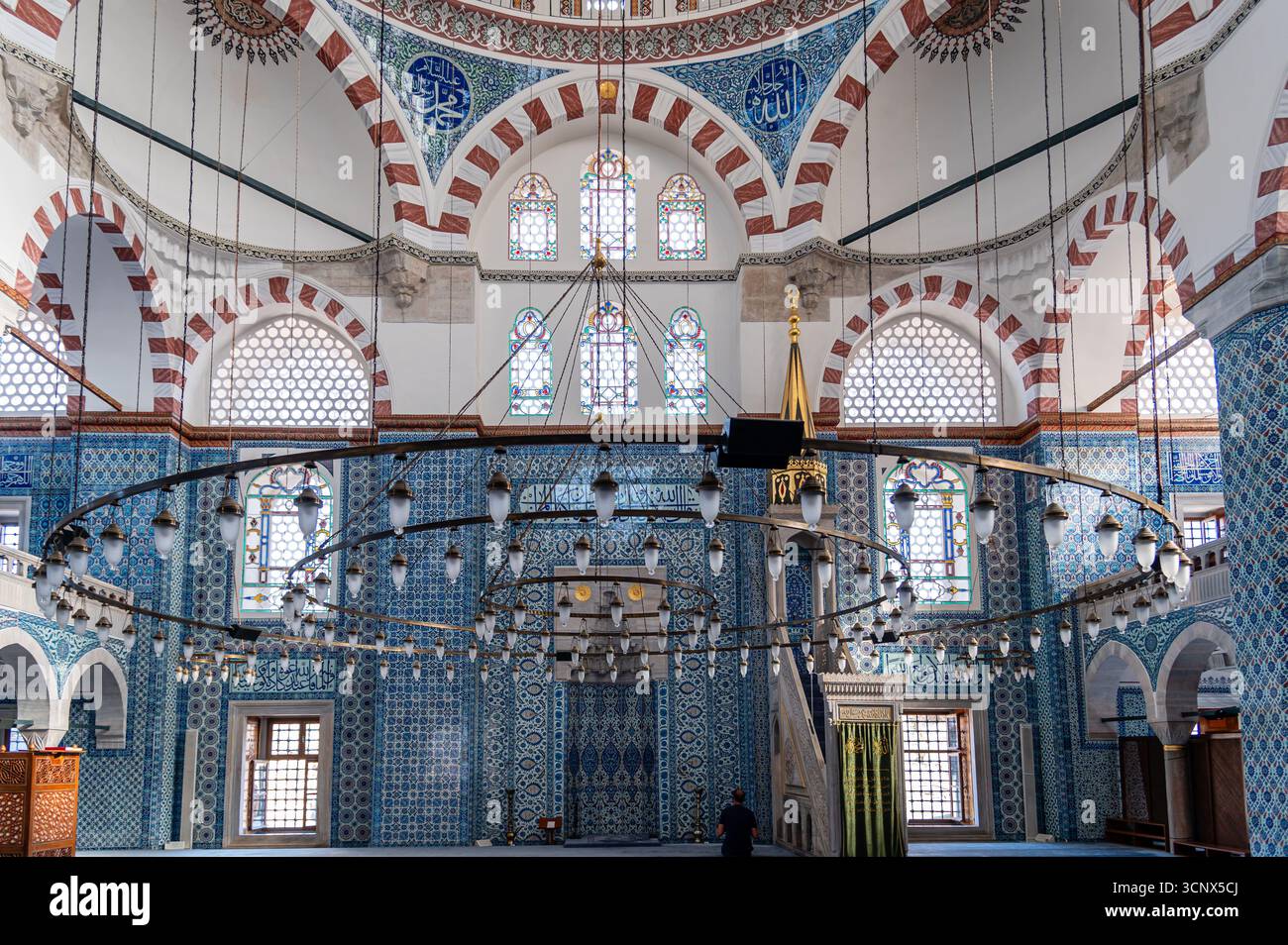 In Der Rustem-Pascha-Moschee, Istanbul, Turkiye Stockfoto
