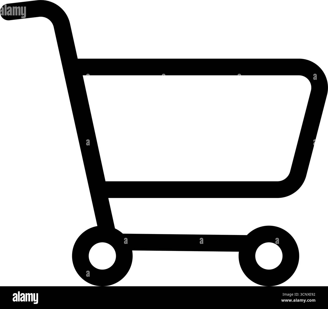Symbol für Warenkorblinien oder Korblinien Stock Vektor