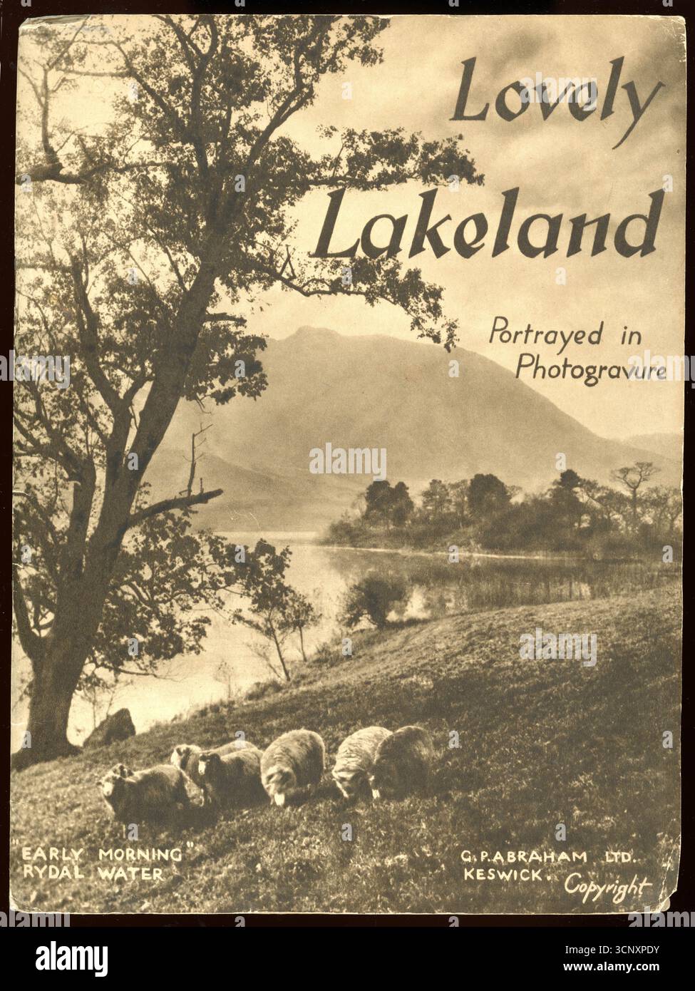 Vintage Taschenbuch, Lovely Lakeland porträtiert in Fotografie von G.P. Abraham Ltd.1927 Stockfoto