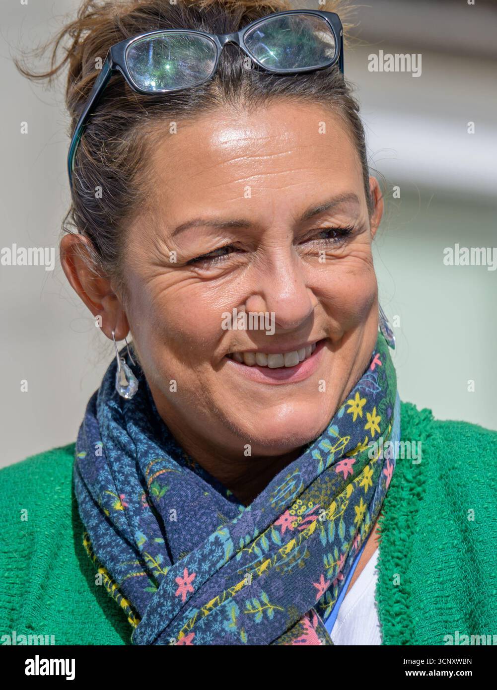 Linden Kemkaran (ReformUK), Leiter des Kent County Council, außerhalb der County Hall, Maidstone während der Baton for Hope Tour am 22. September 2025 Stockfoto