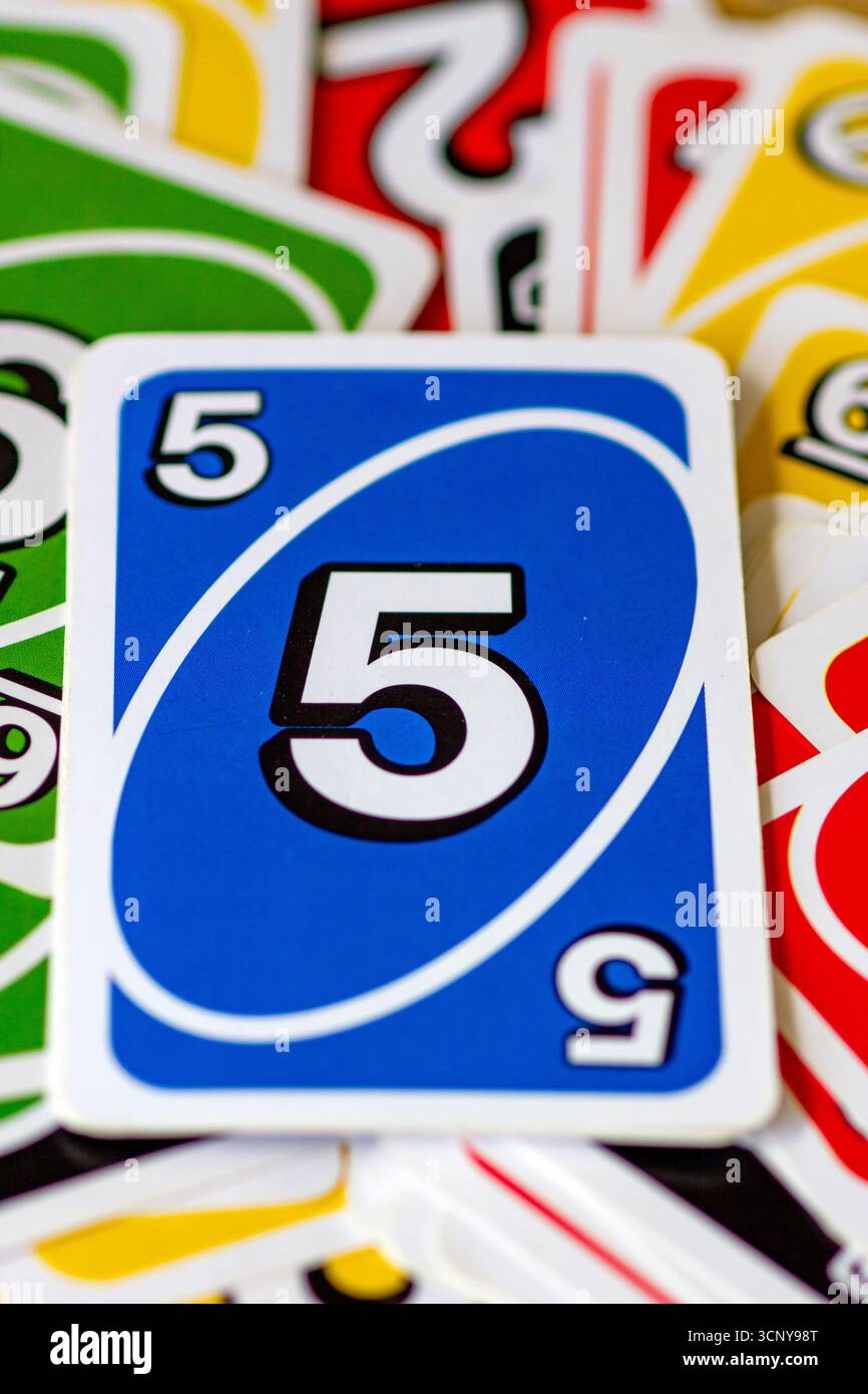 uno-Karten Stockfoto