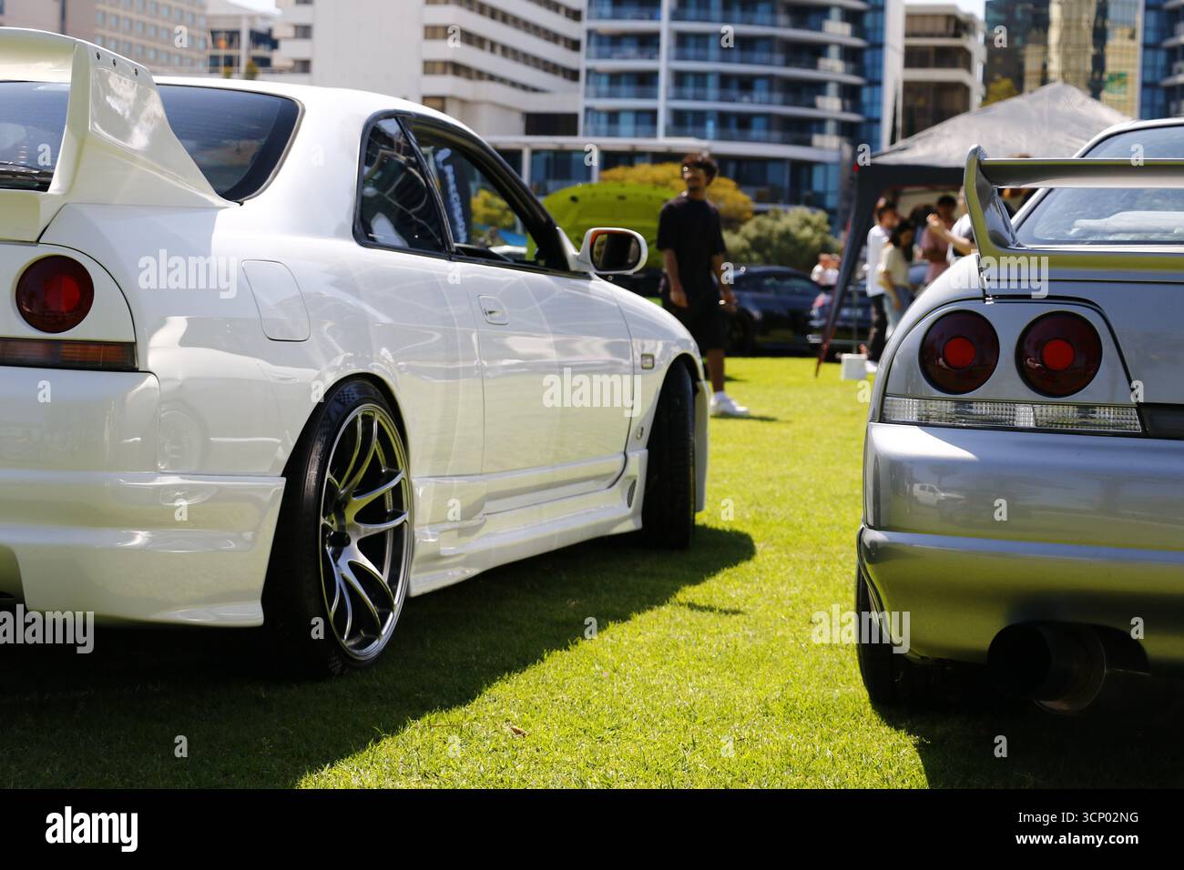 JDM Classic Supersportwagen in ihrer Pracht. Stockfoto