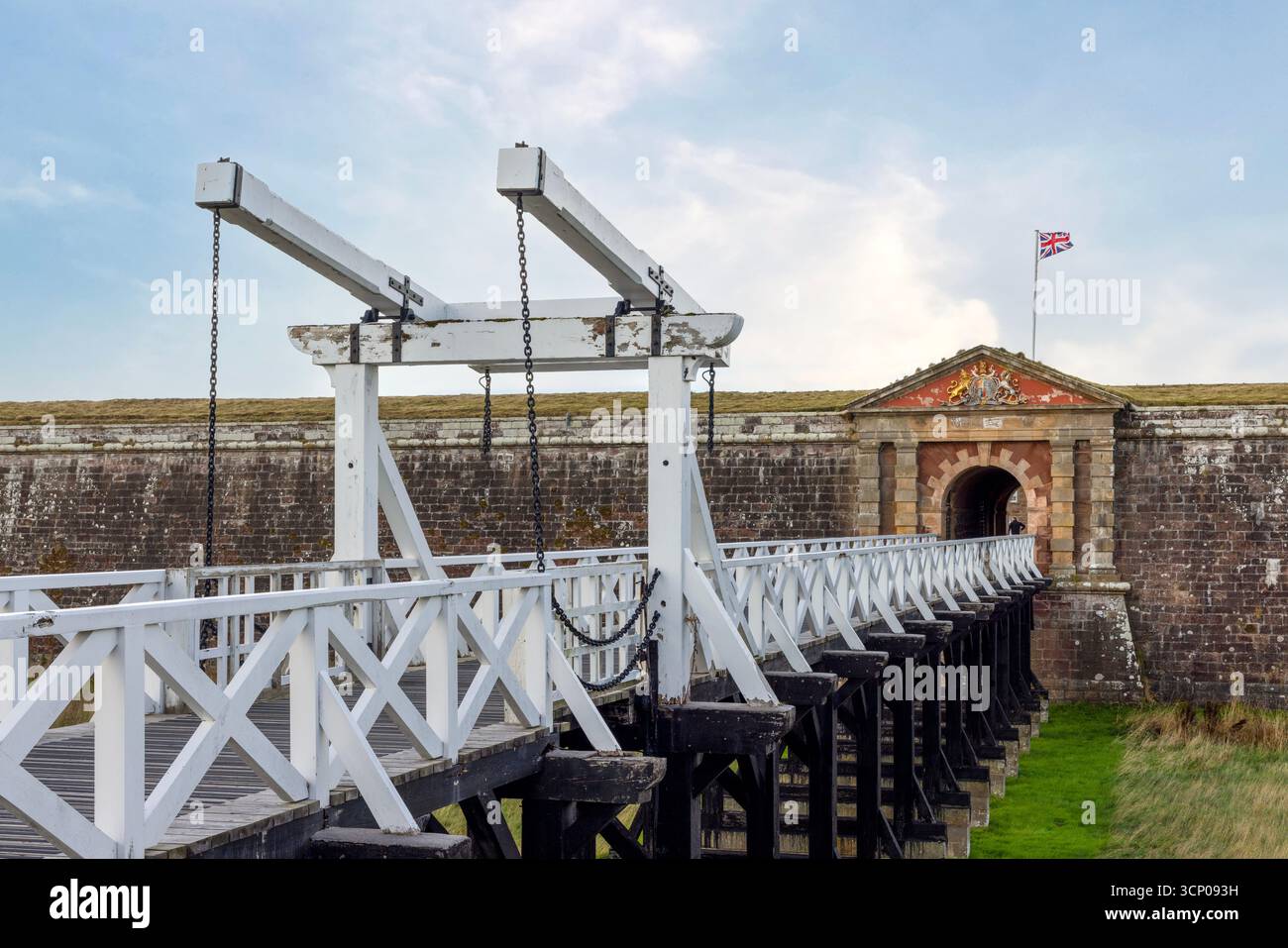 Ein herausragendes Beispiel für Militärtechnik aus dem 18. Jahrhundert, Fort George bei Ardersier ist eine funktionierende Kaserne und ein Denkmal für den Posten Stockfoto