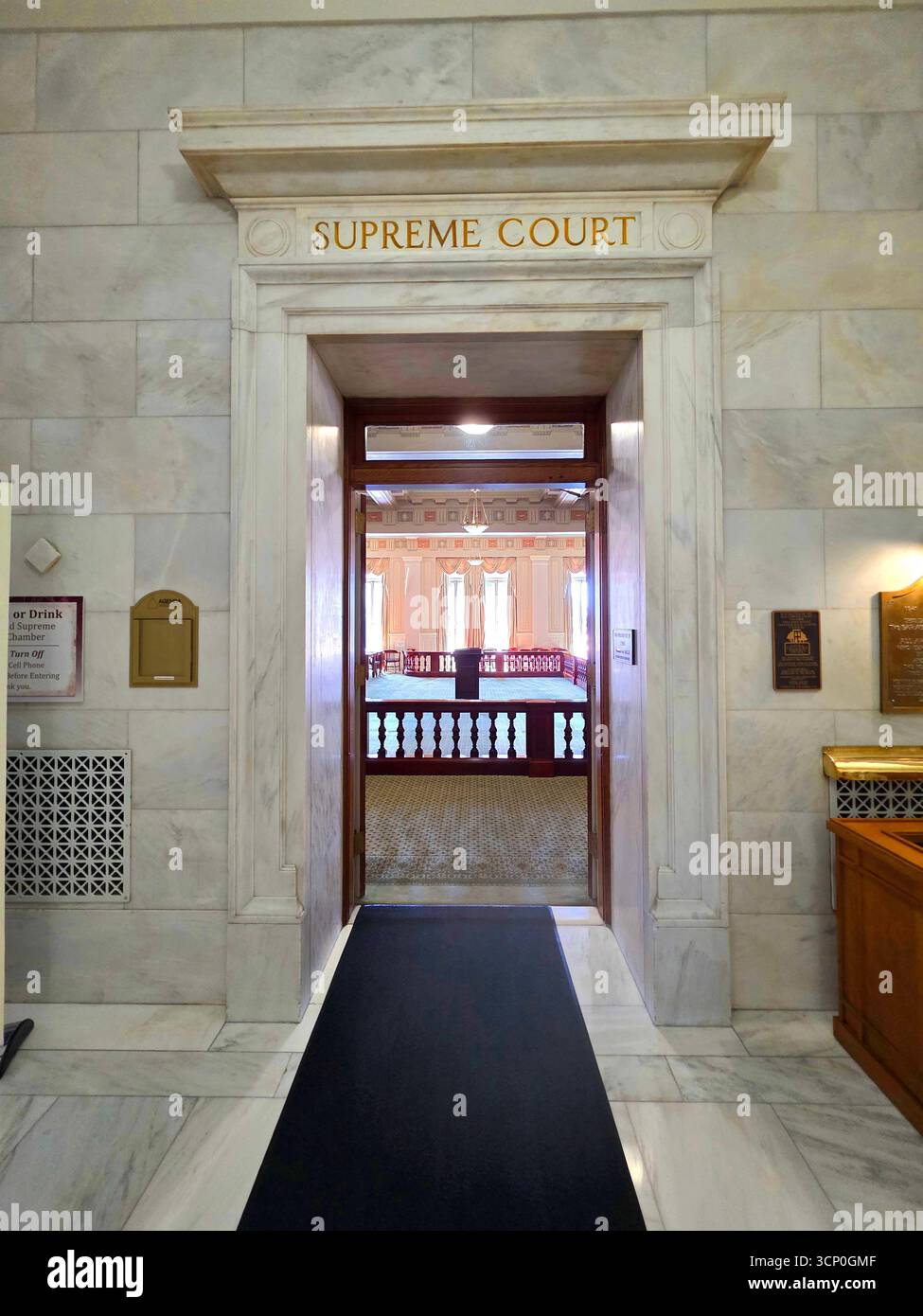 Ehemaliges Old Supreme Court Chambers Arkansas State Capitol Building Little Rock Arkansas 09.15.2025 Stockfoto