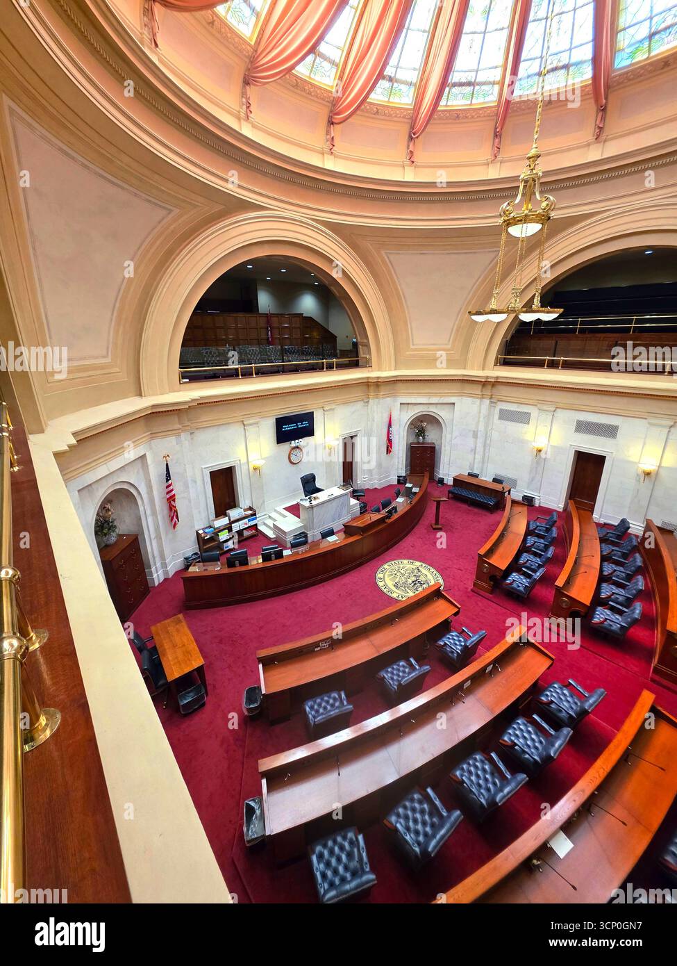 Senate Chambers Arkansas State Capitol Building Little Rock Arkansas 09.15.2025 Stockfoto