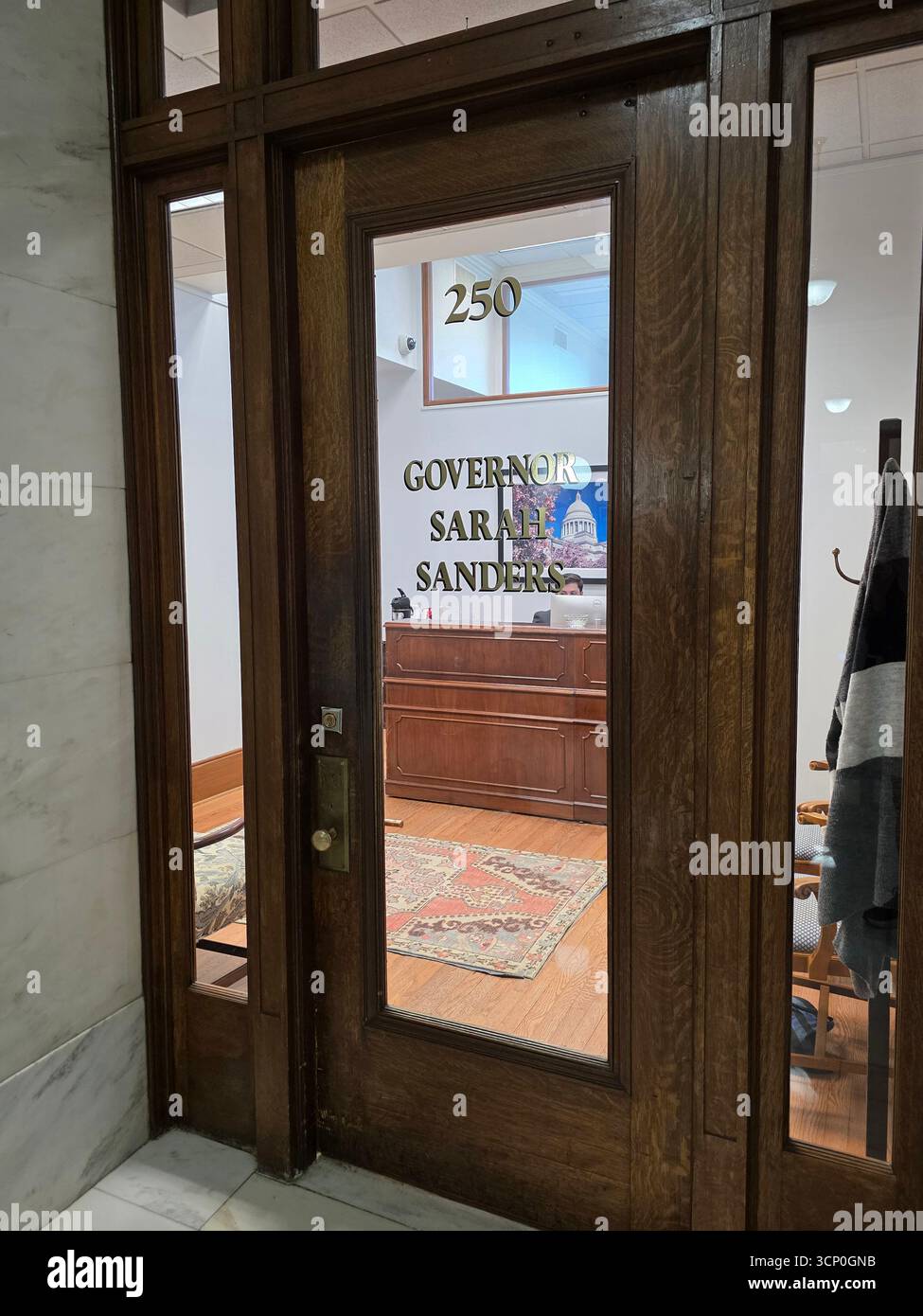 Overnor's Office and Meeting Room Arkansas State Capitol Building Little Rock Arkansas 09.15.2025 Stockfoto