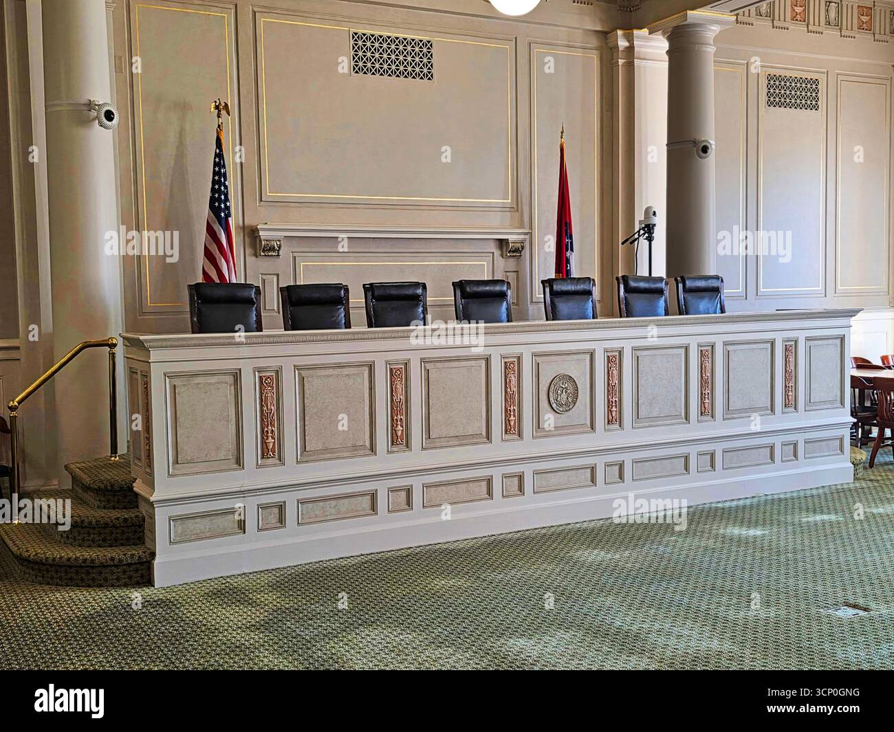 Ehemaliges Old Supreme Court Chambers Arkansas State Capitol Building Little Rock Arkansas 09.15.2025 Stockfoto