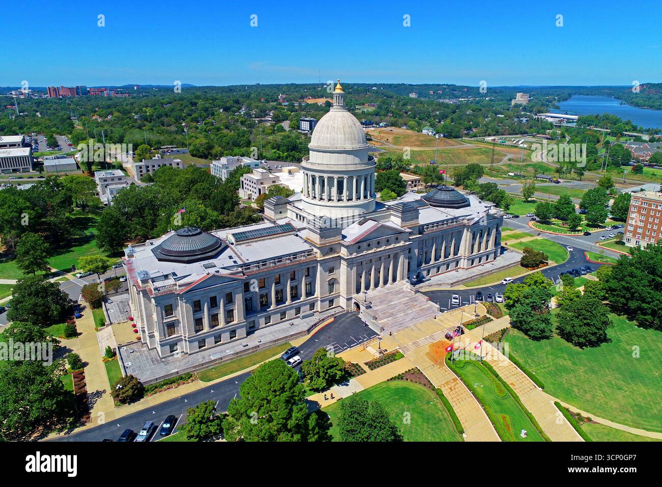 Arkansas State Capitol Building Little Rock Arkansas 09.15.2025 Stockfoto