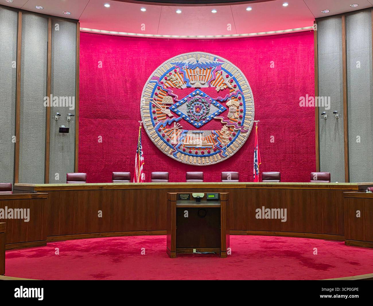 Gebäude Des Supreme Court Arkansas State Capitol Building Little Rock Arkansas 09.15.2025 Stockfoto
