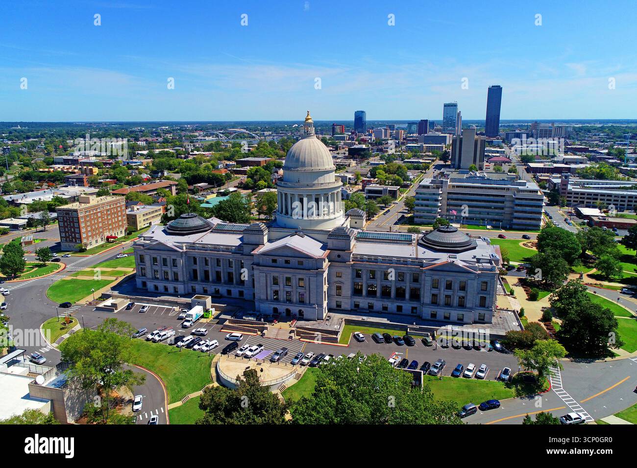 Arkansas State Capitol Building Little Rock Arkansas 09.15.2025 Stockfoto