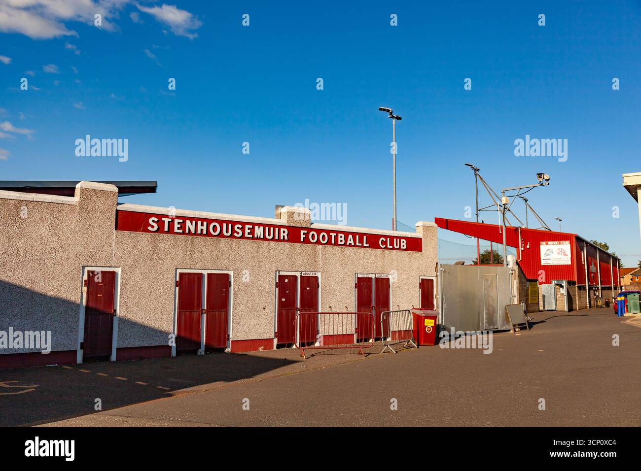 Stenhousemuir Football Club , Ochilview , stenhousemuir , Falkirk , Schottland , 09-23-2025 Stockfoto