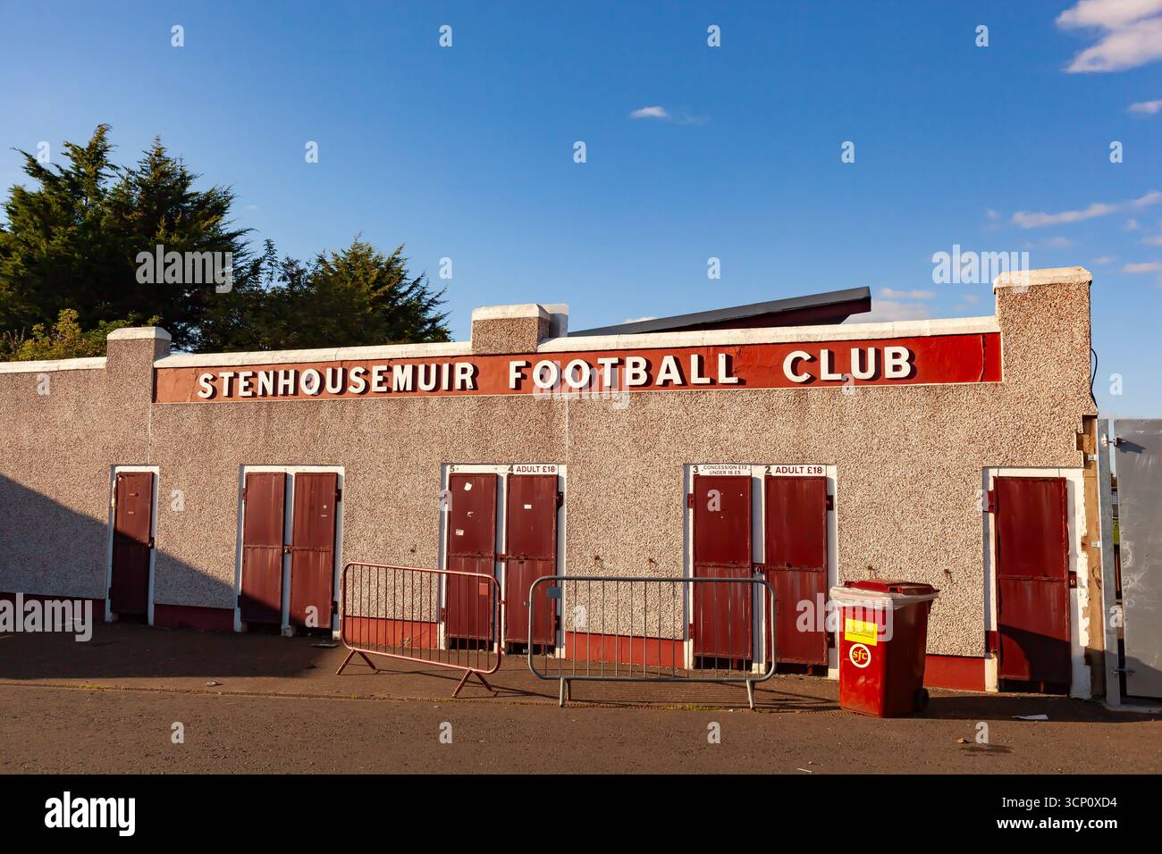Stenhousemuir Football Club , Ochilview , stenhousemuir , Falkirk , Schottland , 09-23-2025 Stockfoto