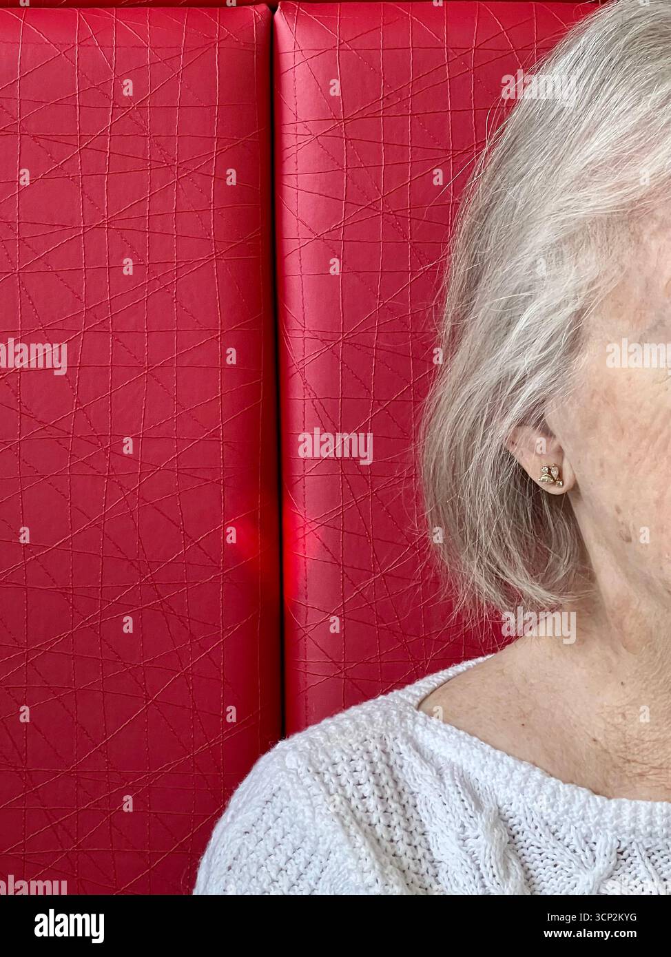 Details Senior Lady Stockfoto