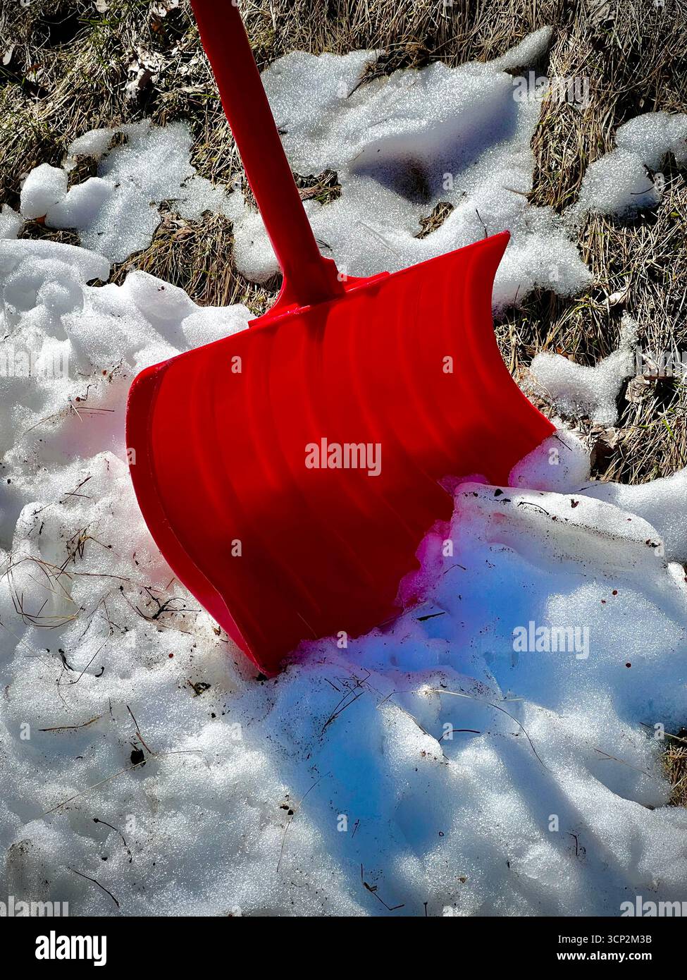 Red Schaufel - Smartphone-aufgenommenes Stockfoto