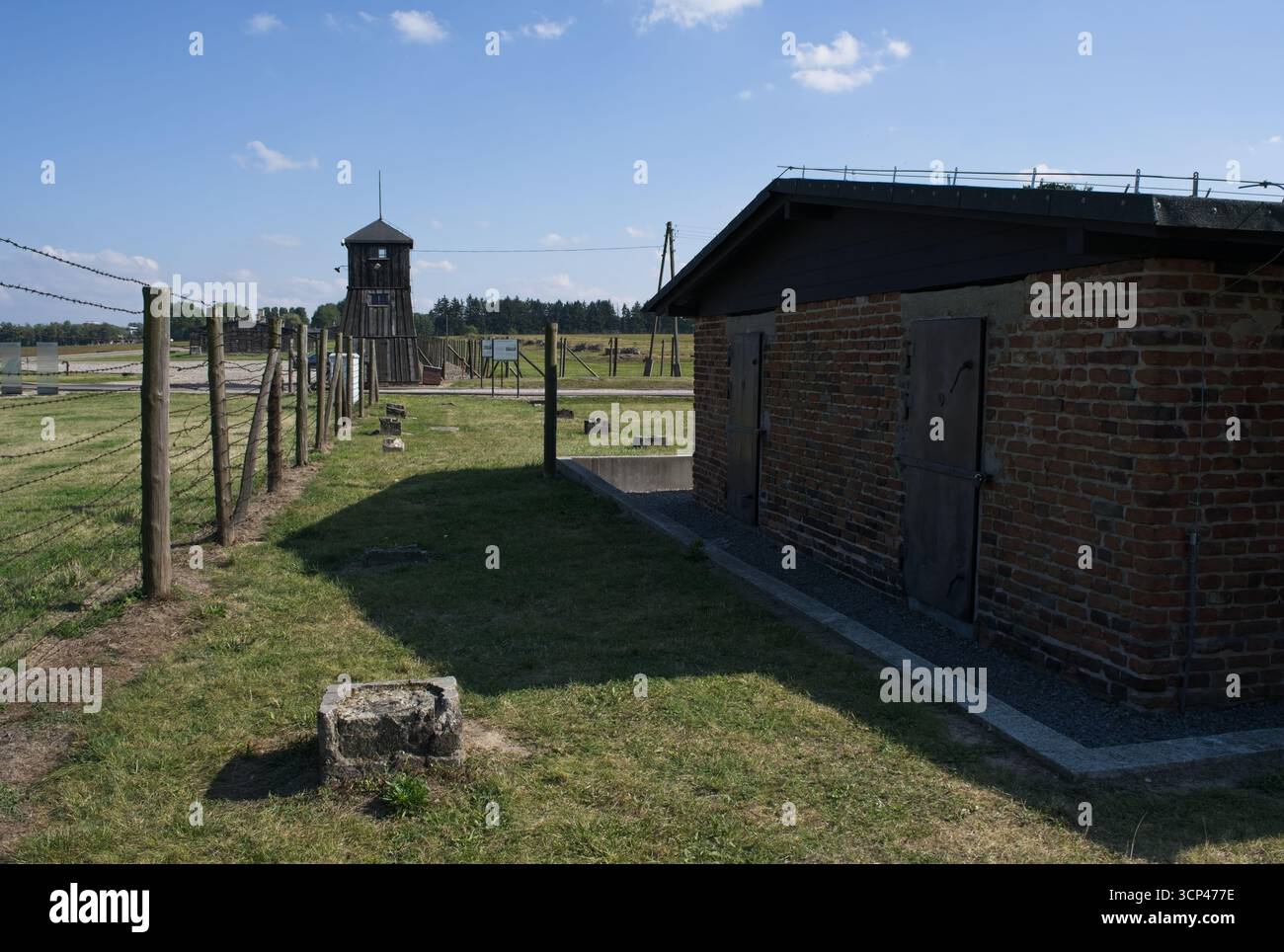 Majdanek, Polen - 10. September 2025: Gaskammer. Majdanek war ein nationalsozialistisches Konzentrationslager im besetzten Polen. Etwa 80.000 Juden wurden ermordet b Stockfoto