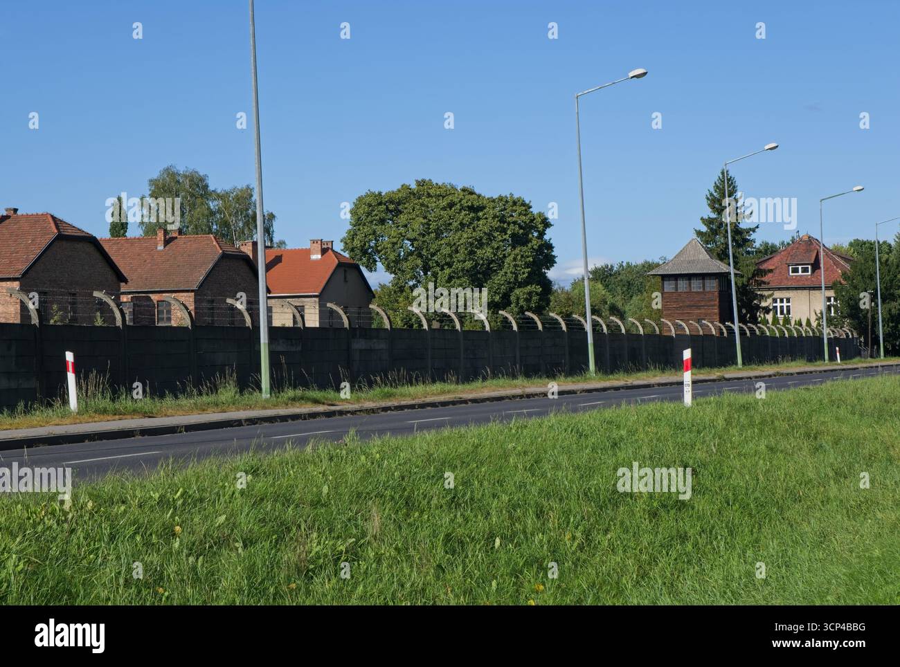 Auschwitz, Polen - 15. September 2025: Das Kommandantenhaus Rudolf Hoss in Auschwitz I. war ein Konzentrationslager der Nazis im besetzten Polen. 1,1 Millio Stockfoto