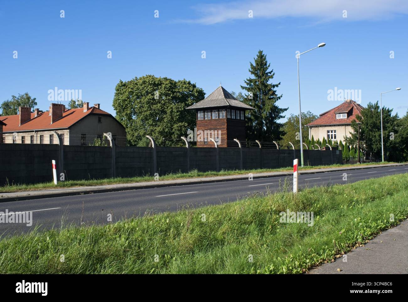 Auschwitz, Polen - 15. September 2025: Das Kommandantenhaus Rudolf Hoss in Auschwitz I. war ein Konzentrationslager der Nazis im besetzten Polen. 1,1 Millio Stockfoto