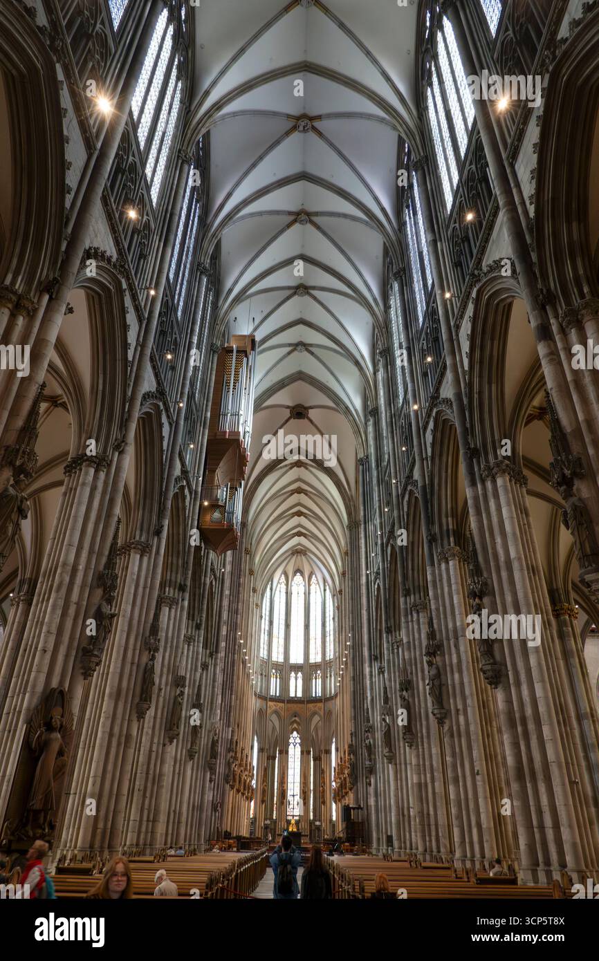 Inneres des Doms, Köln, Nordrhein-Westfalen, Deutschland, Europa Stockfoto