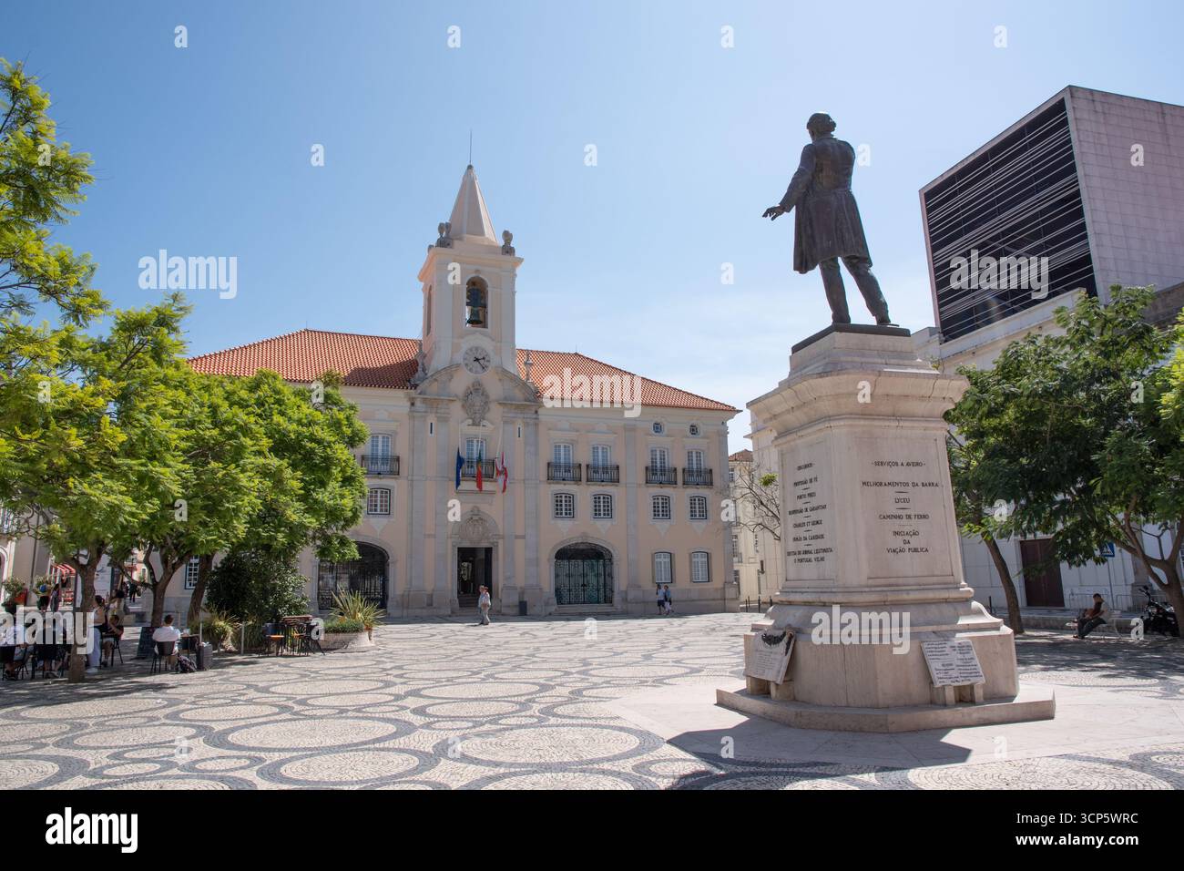 Praca da República, Aveiro Portugal Stockfoto