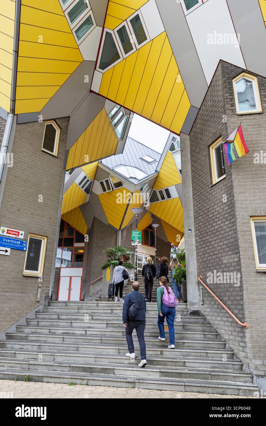 Cube Houses, Rotterdam, Niederlande, Europa Stockfoto