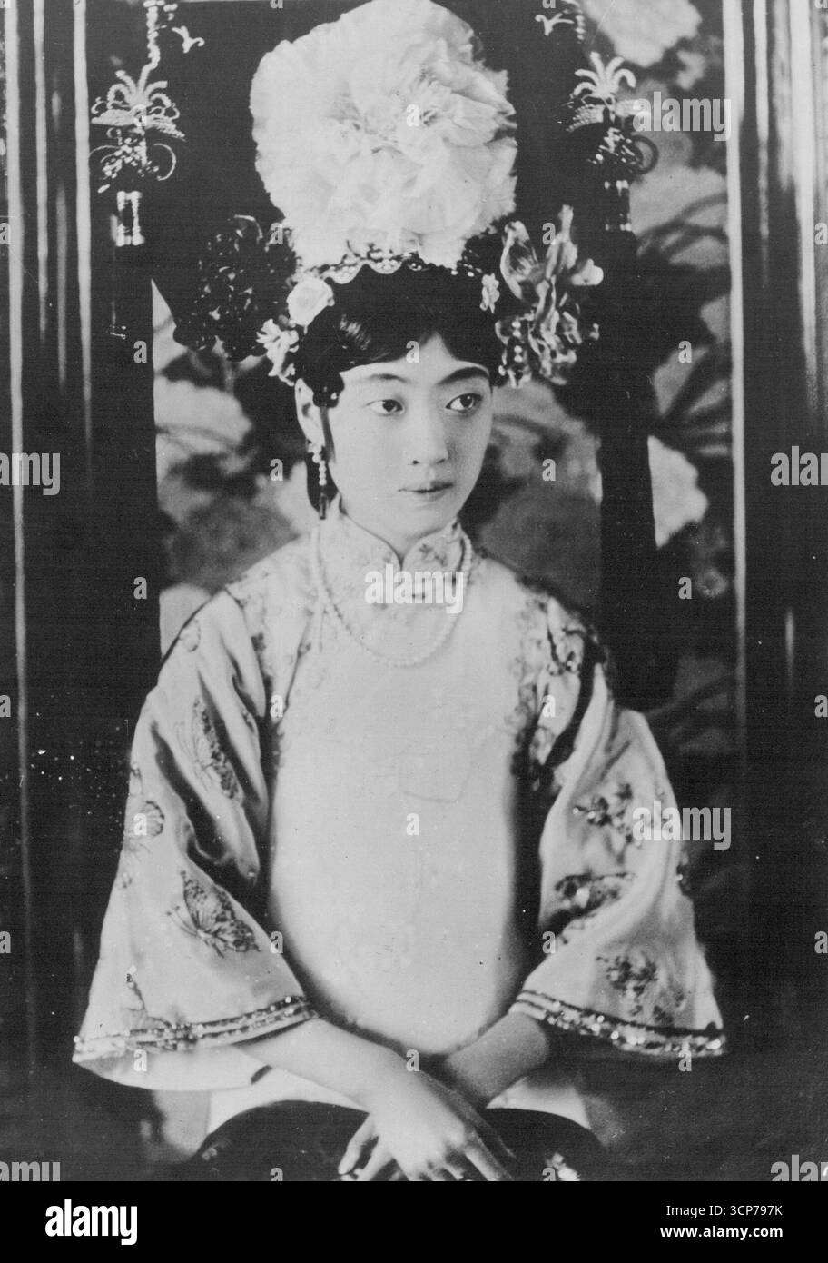 Die zukünftige Kaiserin von Manchukuo.Ein Porträt oder die zukünftige Einführung von Manchukuo. 26. März 1934. Stockfoto