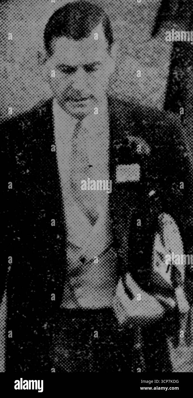 Supt. Thomas Clark. Januar 1955. Stockfoto